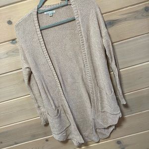 Pink cream knit American Eagle cardigan